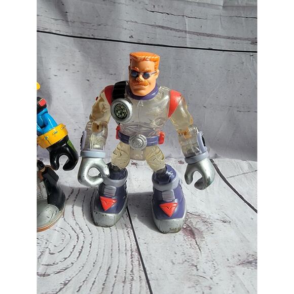 Lot Of 2 Vintage Mattel 6” Rescue Heroes Warren Waters & Jack Hammer - Picture 2 of 6